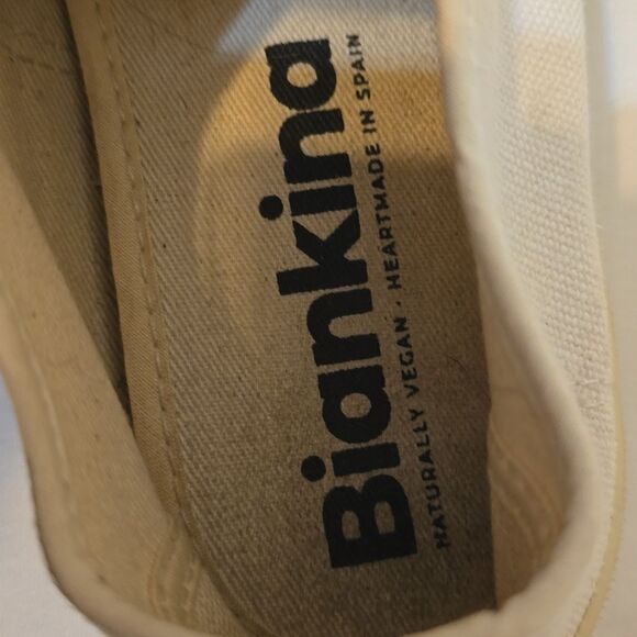 White canvas Biankina St. Tropez sneakers 39 - Picture 4 of 6